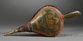 Paintdecorated Wood and Leather Bellows