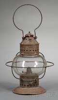Tin and Glass Onion Lantern