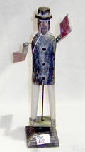 American carved and polychromed whirigig 20th c