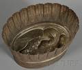 Oval Embossed Tin Eagle Culinary Mold