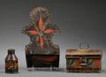 Three Paintdecorated Tinware Items