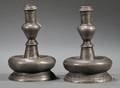 Early Pewter Candlesticks