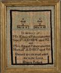 Needlework Memorial Sampler