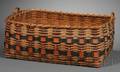 Painted Woven Splint Native American Basket