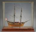 Cased Ship Model of the Revolutionary War Brig Fair American