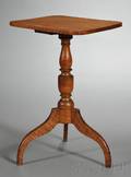 Classical Tiger Maple Candlestand