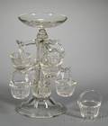 Blownmolded Colorless Glass Epergne