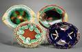 Four Oval Majolica Serving Dishes