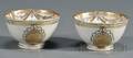 Two Chinese Export Porcelain Enamel and Gilt Decorated Tea Bowls