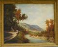Continental School 19th20th Century European Landscape with River