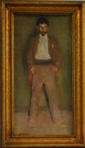 American School 19th20th Century Portrait of a Standing Man