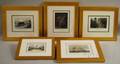 Five Framed Handcolored Historical Engravings