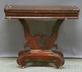 Empire Mahogany Veneer Card Lyrebase Card Table