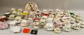 Collection of Bone China Teacups and Saucers an Ironstone Plate Two Playboy Club Ashtrays and Three Miscellaneous Porcelain Items