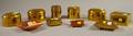 Ten Brass and Copper Boxes and Containers