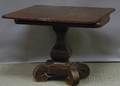 Empire Mahogany Veneer Card Table with Pedestal Base