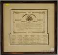 Framed 1863 Confederate States of America Fifty Dollar Loan Bond