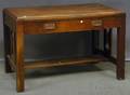 Arts  Crafts Oak Onedrawer Library Table