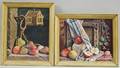 Pair of Framed Decorative Still Life with Fruit Mechanical Prints