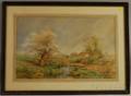 Du Bois Fenelon Hasbrouck American 18601934 Country Homestead with Brook and Flowering Trees