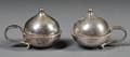 Pair of Small Georg Jensen Sterling Casters