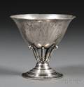 Georg Jensen Sterling Leafdecorated Compote