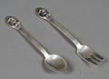 Aage Dragsted Danish Sterling Dessert Set