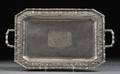 Chinese Export Silver Octagonal Tea Tray