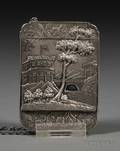 Leonard  Wilson Coin Silver Calling Card Case with Chain