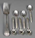 Seven JE Caldwell  Co Sterling Flatware Items