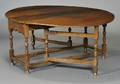 Large English Oak Dropleaf Gateleg Table