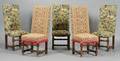 Set of Twelve Flemishstyle Walnut Dining Chairs