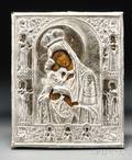 Russian Icon Depicting the Pochaev Mother of God