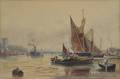 Robert Malcolm Lloyd British 18551945 BargesRochester