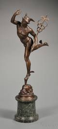 Grand Tour Bronze Figure of Mercury