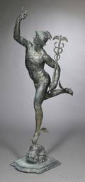 Bronze Sculpture of Mercury After Giambologna