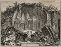 Giovanni Battista Piranesi Italian 17201778 Avanzi del Tempio del Dio Canopo nella Villa Adriana in Tivoli