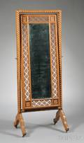Late Victorian Cheval Mirror Attributed to Merklen Bros
