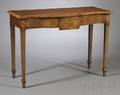 Neoclassical George III Inlaid Mahogany Pier Table