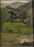 Continental School 19th Century Mountain Meadow Landscape