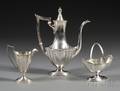 Threepiece Gorham Plymouth Pattern Sterling Coffee Service