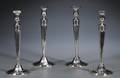Set of Four Reed  Barton Weighted Sterling Candlesticks