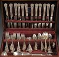 Wallace Antique Pattern Sterling Flatware Service for Twelve