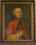 English School 18th Century Style Portrait of a Gentleman in a Red Jacket