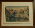 Attributed to H Lewis Gleason American 19th20th Century Village Scene