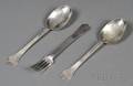 Three 17th Century European Silver Flatware Items