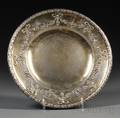 French Goldwashed Silver Cake Plate
