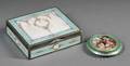 Two Continental Silver and Enamel Vanity Items