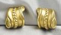18kt Gold Earclips KieselsteinCord