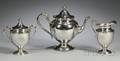 Assembled Threepiece American Sterling Tea Service